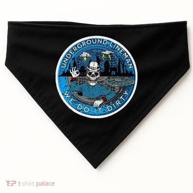 Underground Lineman Cable Splicer USA-Made Doggie Bandana