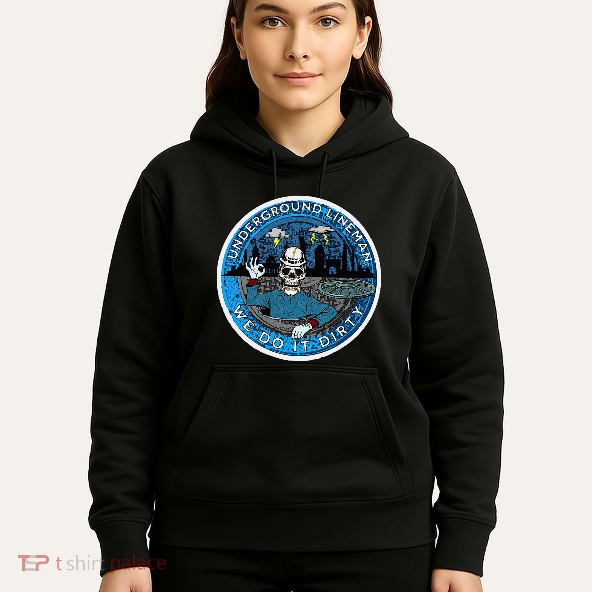 Underground Lineman Cable Splicer Hoodie