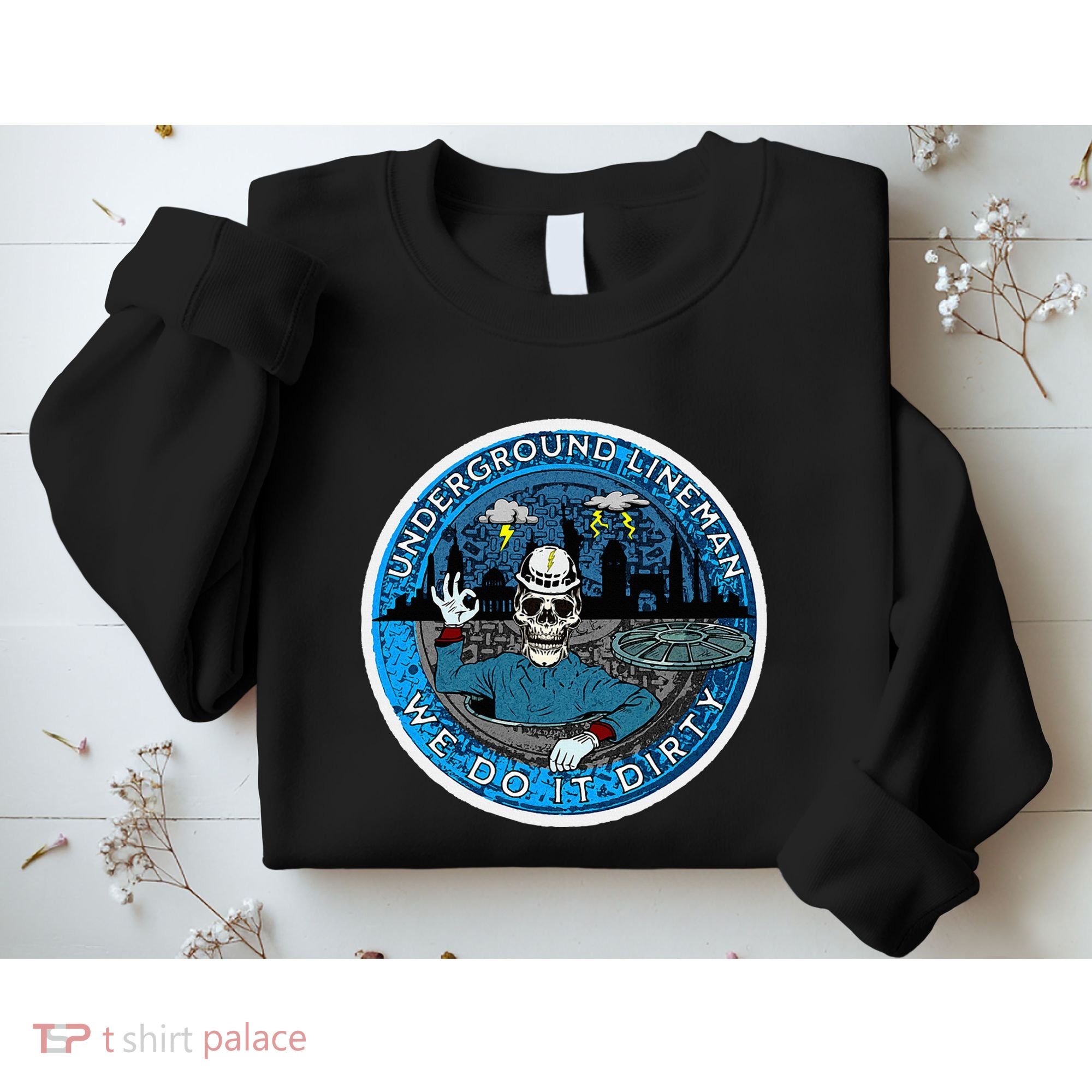 Underground Lineman Cable Splicer Sweatshirt