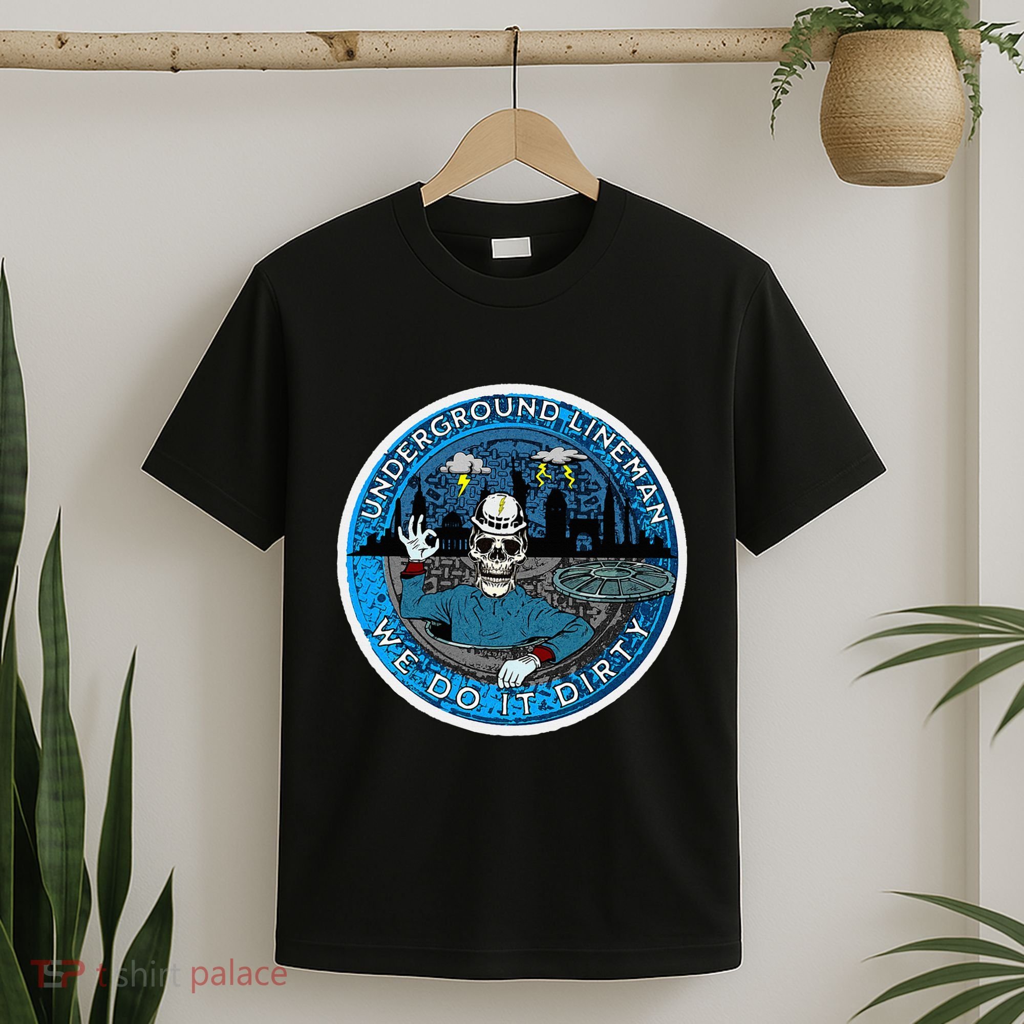 Underground Lineman Cable Splicer T-Shirt