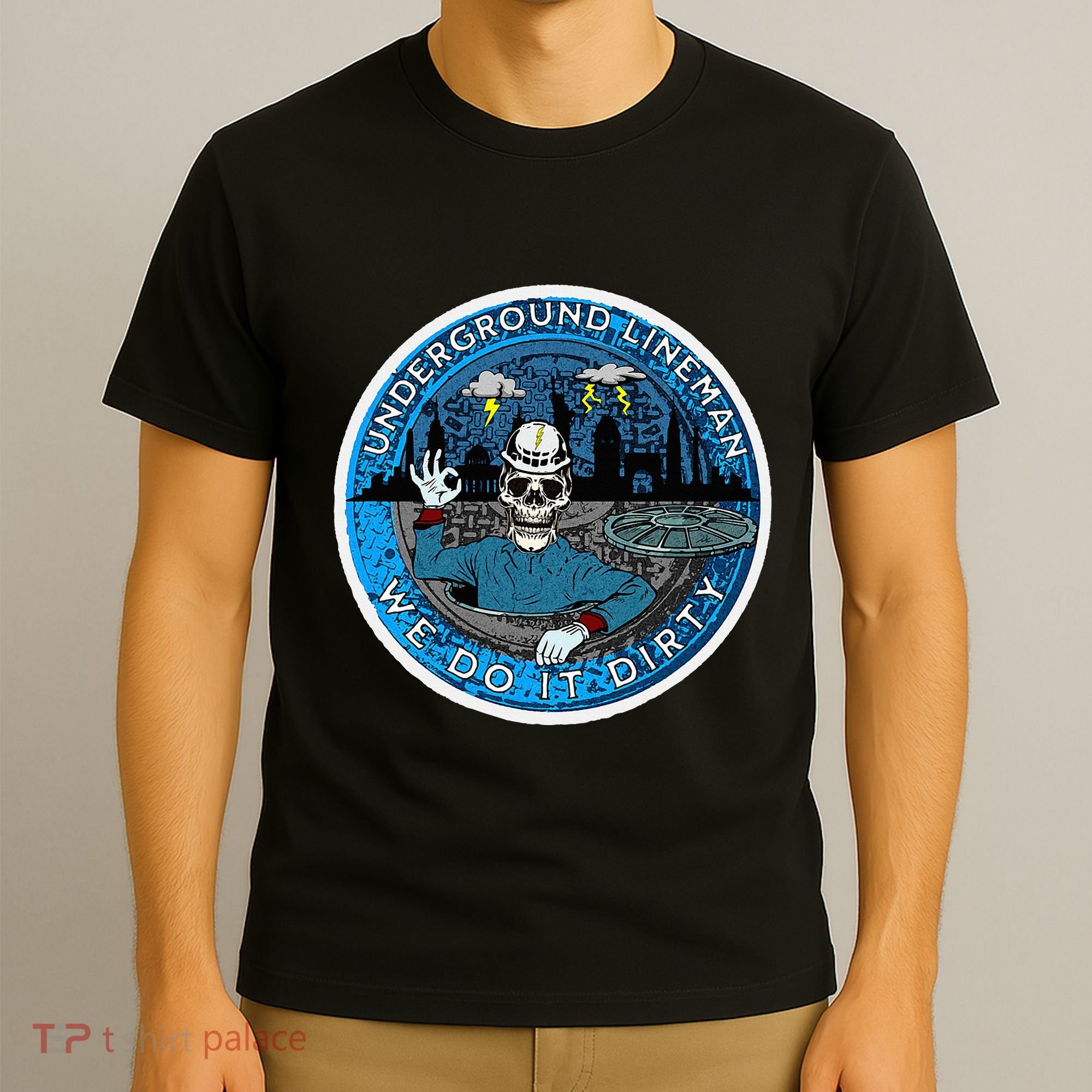 Underground Lineman Cable Splicer T-Shirt