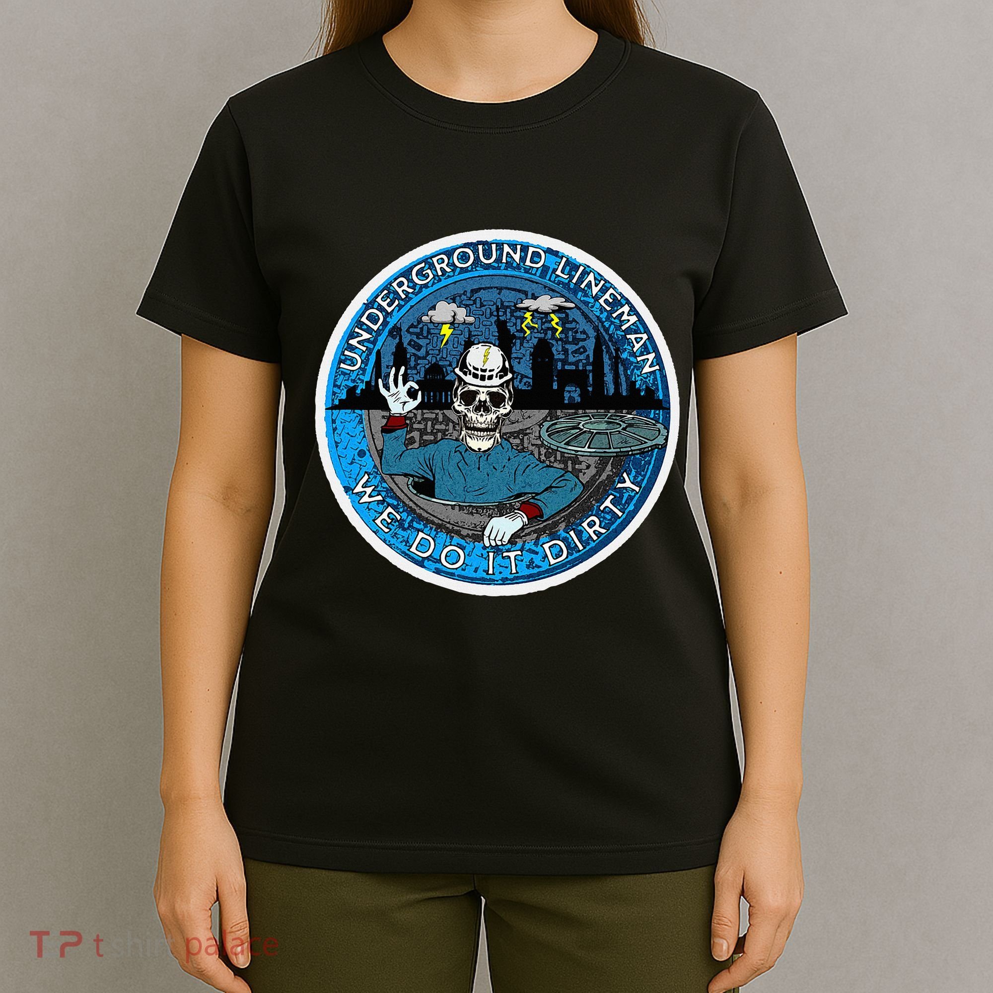 Underground Lineman Cable Splicer T-Shirt