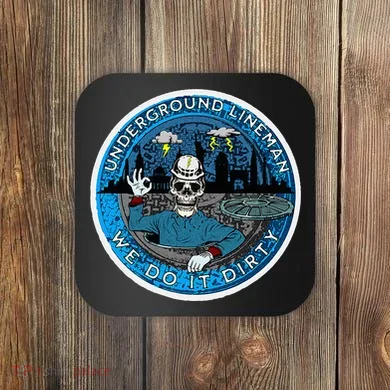 Underground Lineman Cable Splicer Coaster