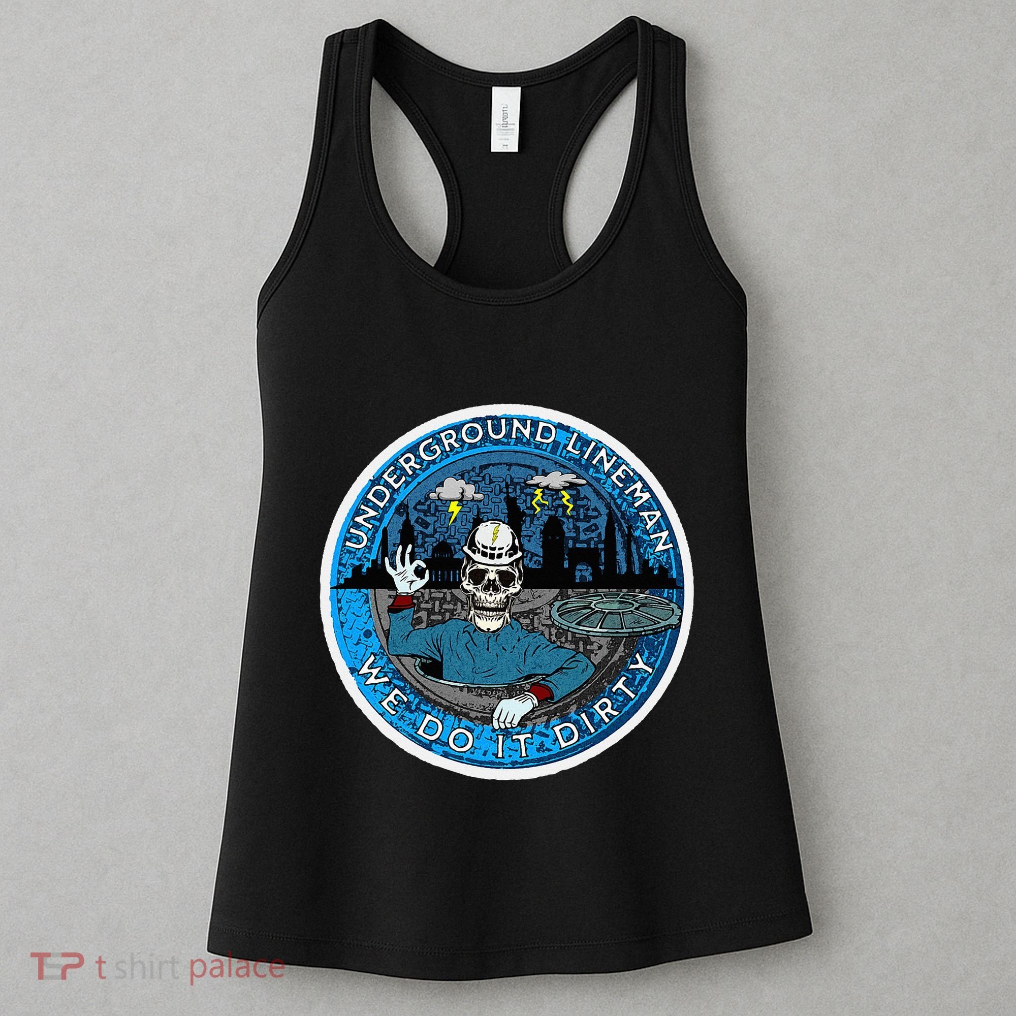 Underground Lineman Cable Splicer Women's Tank Top