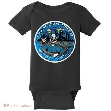 Underground Lineman Cable Splicer Baby Bodysuit