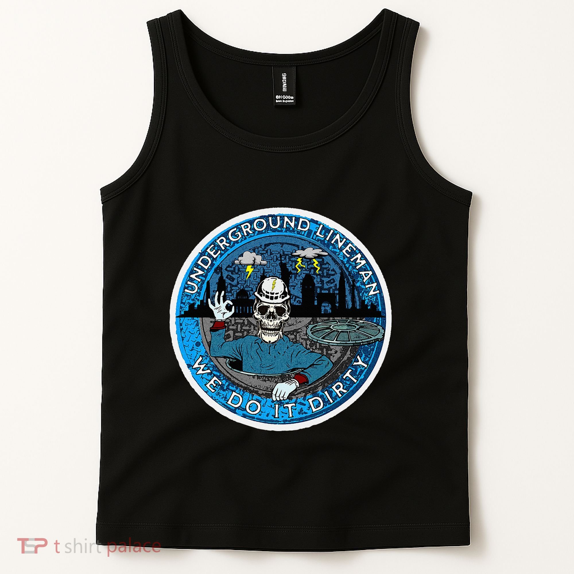 Underground Lineman Cable Splicer Tank Top