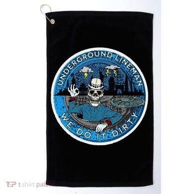 Underground Lineman Cable Splicer Golf Towel