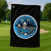 Underground Lineman Cable Splicer Golf Towel thumb 1