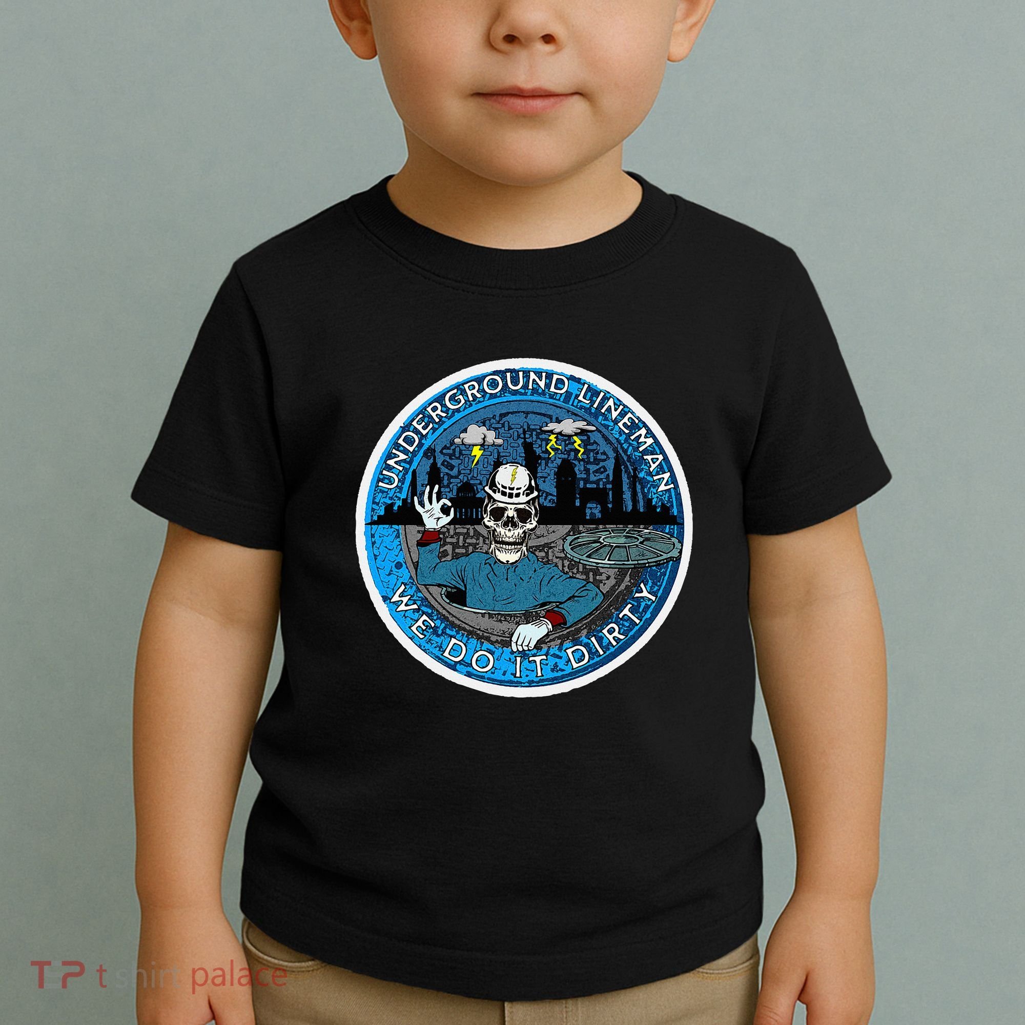 Underground Lineman Cable Splicer Toddler T-Shirt