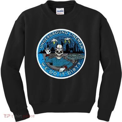 Underground Lineman Cable Splicer Kids Sweatshirt