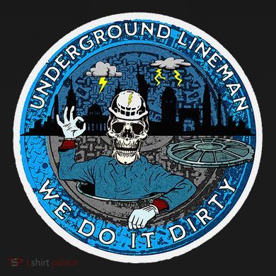 Underground Lineman Cable Splicer Kids T-Shirt