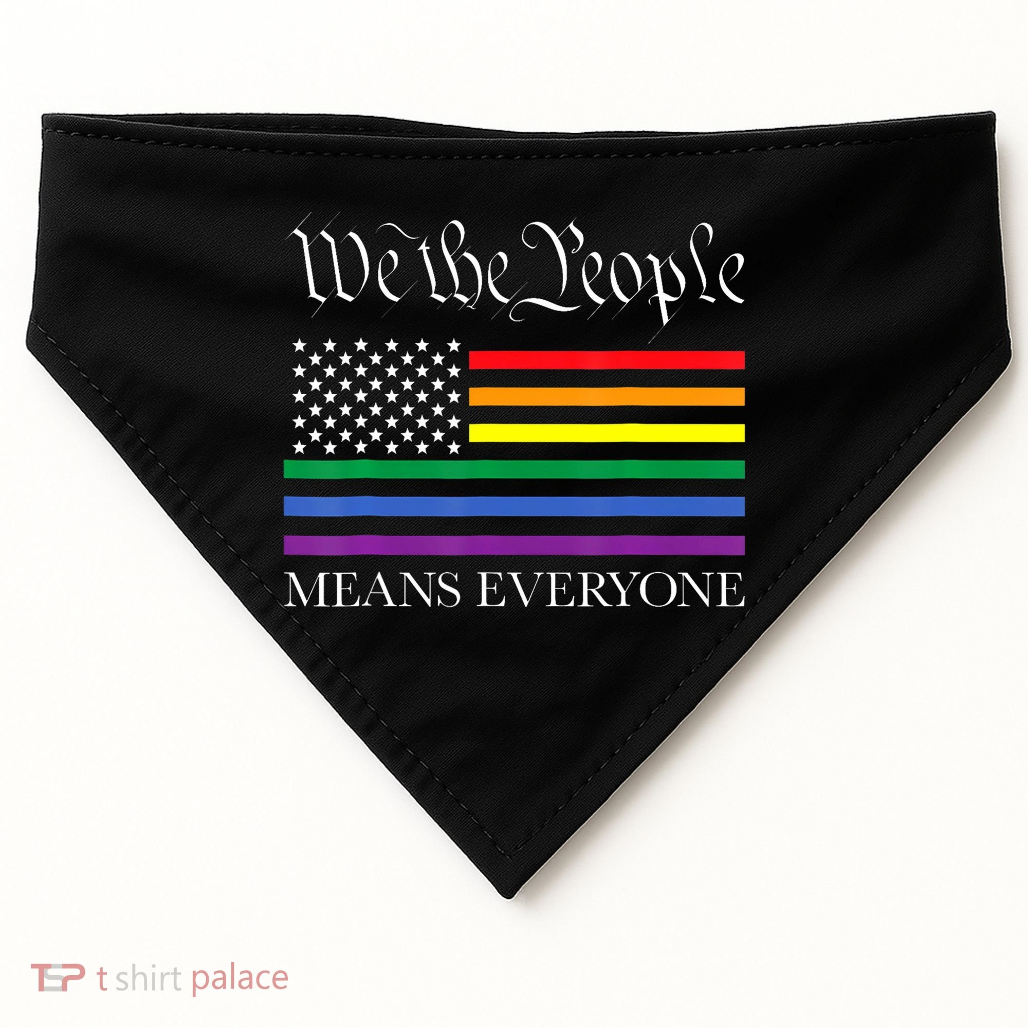 Usa Lgbt Equality We The People Means Everyone USA-Made Doggie Bandana