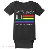 Usa Lgbt Equality We The People Means Everyone Baby Bodysuit thumb 0