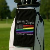 Usa Lgbt Equality We The People Means Everyone Golf Towel thumb 2