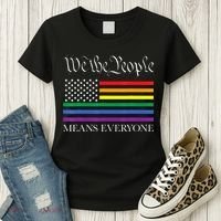 Usa Lgbt Equality We The People Means Everyone Women's T-Shirt thumb 3