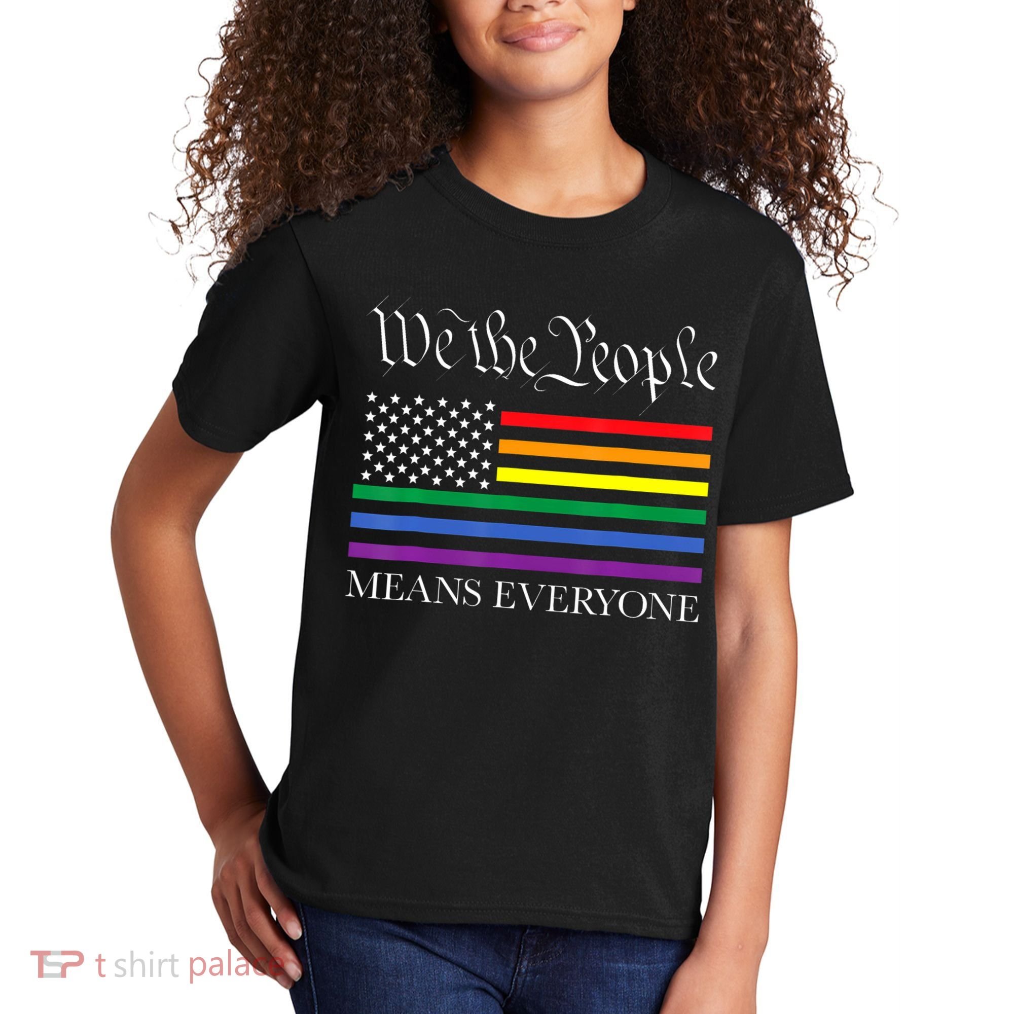 Usa Lgbt Equality We The People Means Everyone Kids T-Shirt