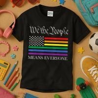 Usa Lgbt Equality We The People Means Everyone Kids T-Shirt thumb 3