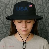 Usa Lacrosse Flag Gift Bucket Hat thumb 3
