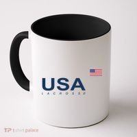 Usa Lacrosse Flag Gift Coffee Mug thumb 0