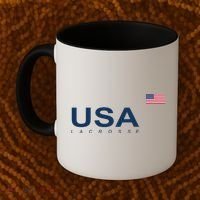 Usa Lacrosse Flag Gift Coffee Mug thumb 2