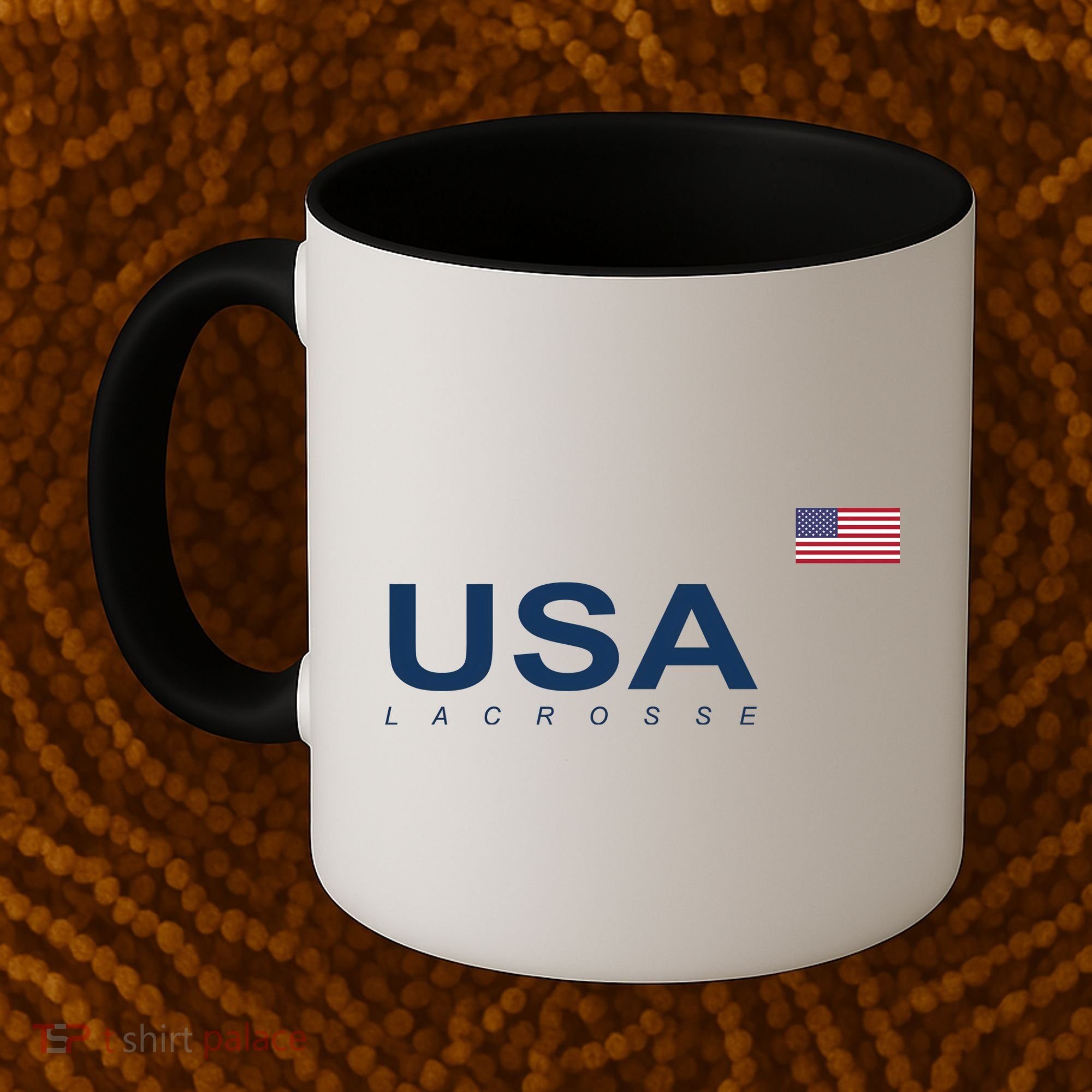 Usa Lacrosse Flag Gift Coffee Mug