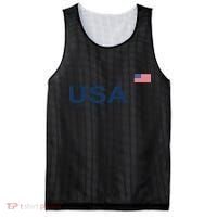 Usa Lacrosse Flag Gift Mesh Reversible Basketball Jersey Tank thumb 0