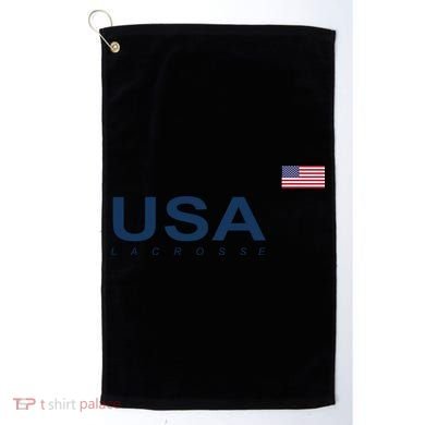 Usa Lacrosse Flag Gift Golf Towel