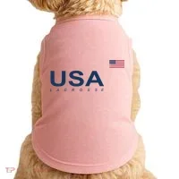 Usa Lacrosse Flag Gift Doggie Tank thumb 0