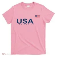 Usa Lacrosse Flag Gift T-Shirt thumb 0