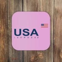 Usa Lacrosse Flag Gift Coaster thumb 0