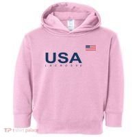 Usa Lacrosse Flag Gift Toddler Hoodie thumb 0