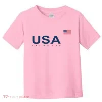 Usa Lacrosse Flag Gift Toddler T-Shirt thumb 0