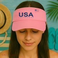 Usa Lacrosse Flag Gift Visor thumb 2