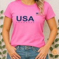 Usa Lacrosse Flag Gift Women's T-Shirt thumb 2
