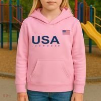 Usa Lacrosse Flag Gift Kids Hoodie thumb 3