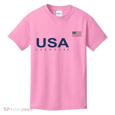 Usa Lacrosse Flag Gift Kids T-Shirt