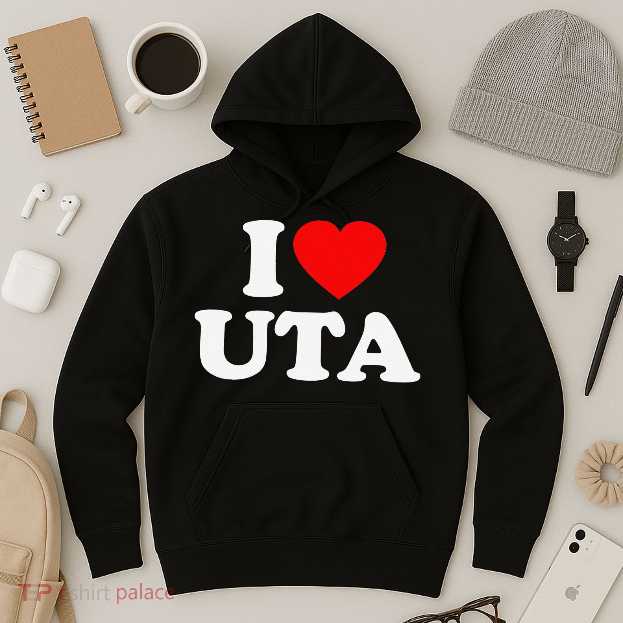 UTA Love Heart College University Alumni Hoodie
