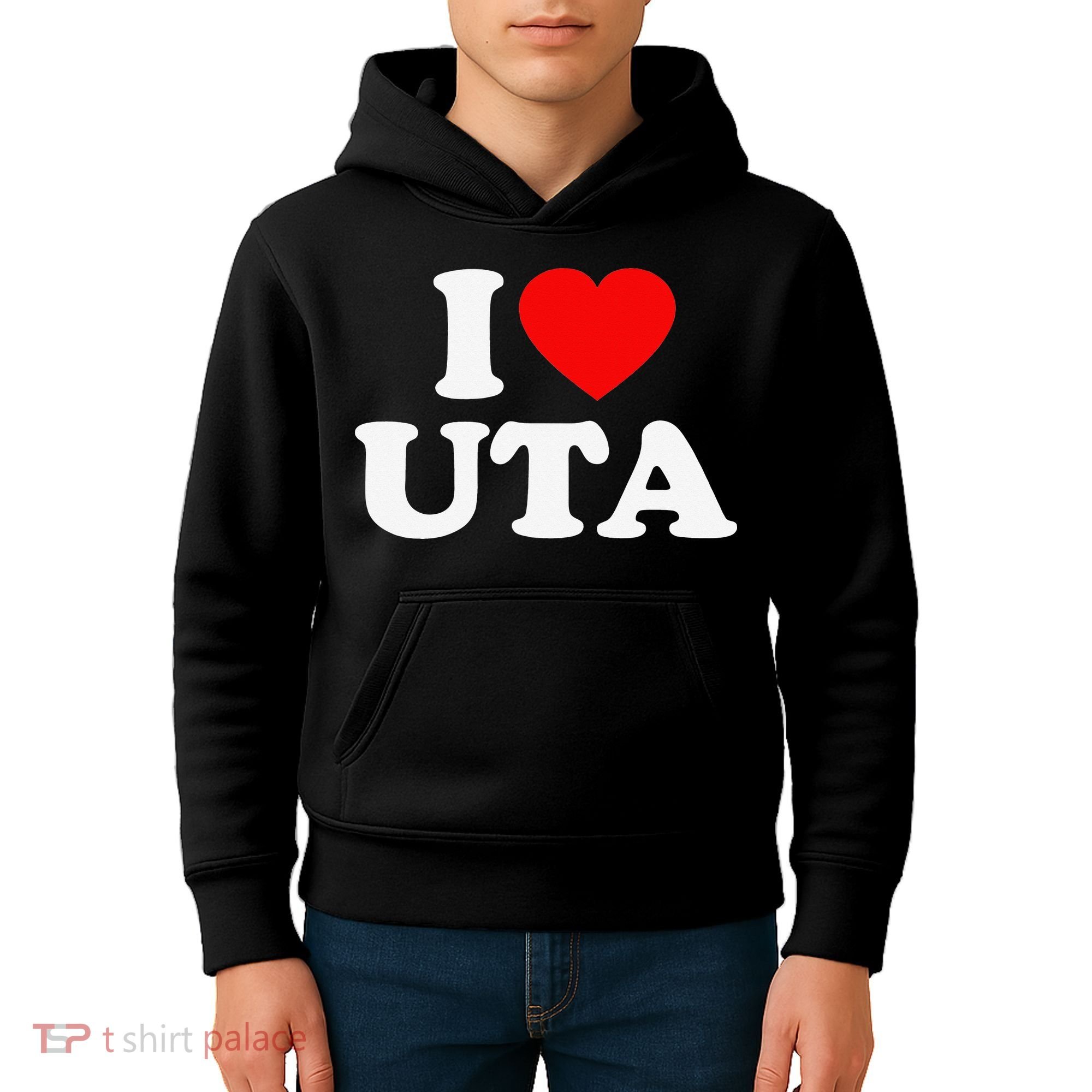 UTA Love Heart College University Alumni Kids Hoodie