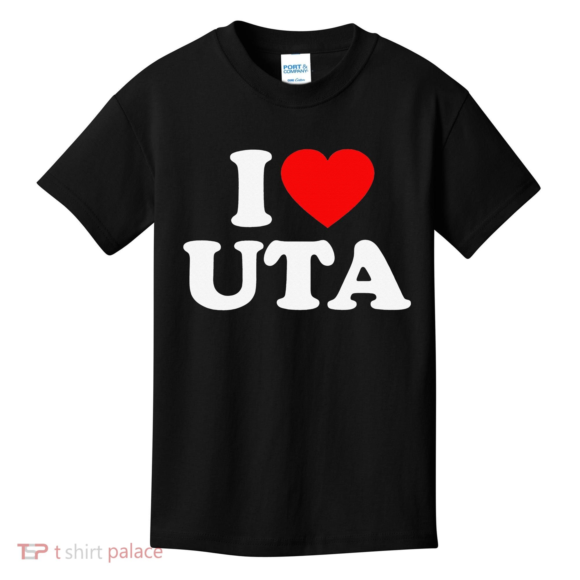 UTA Love Heart College University Alumni Kids T-Shirt