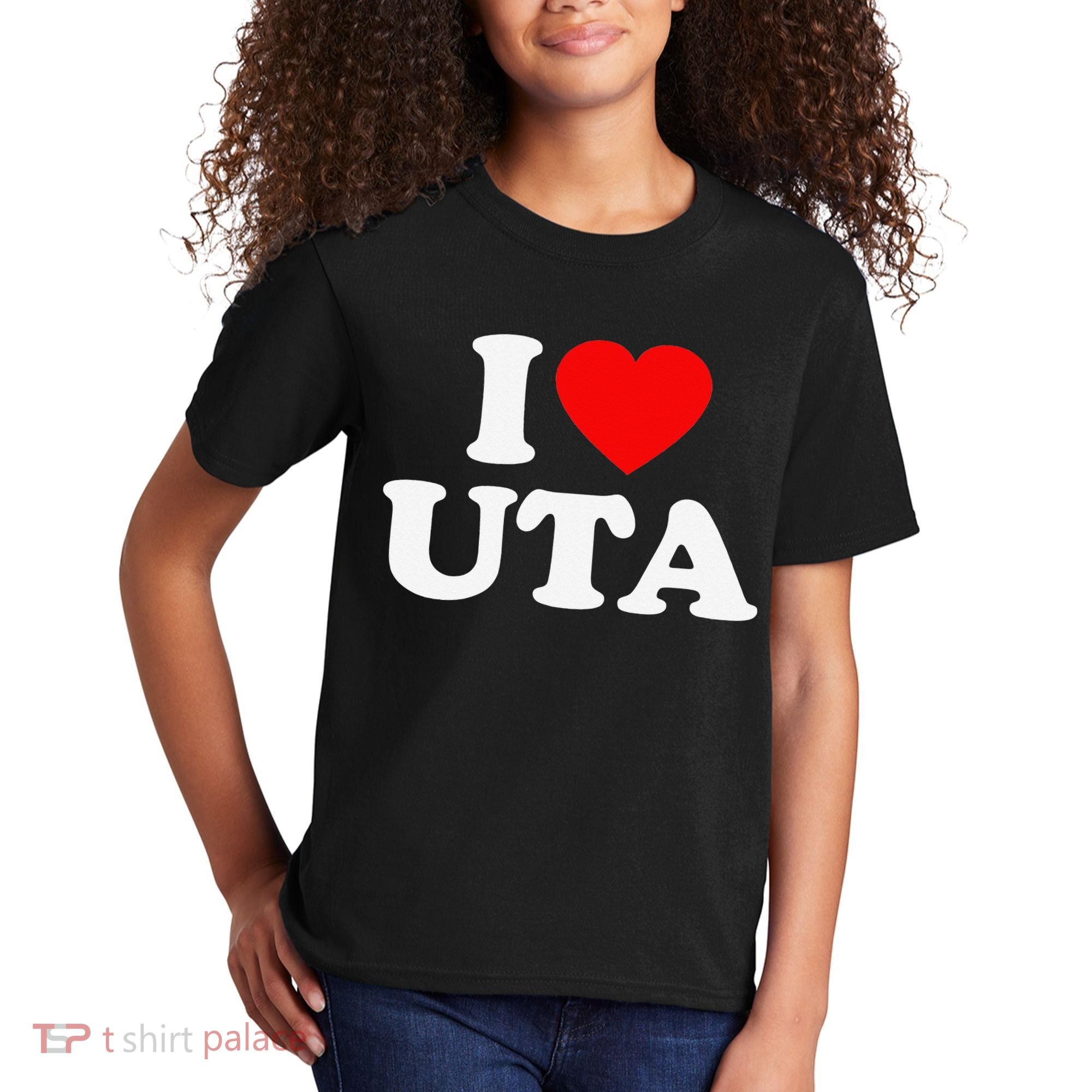 UTA Love Heart College University Alumni Kids T-Shirt