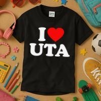 UTA Love Heart College University Alumni Kids T-Shirt thumb 3