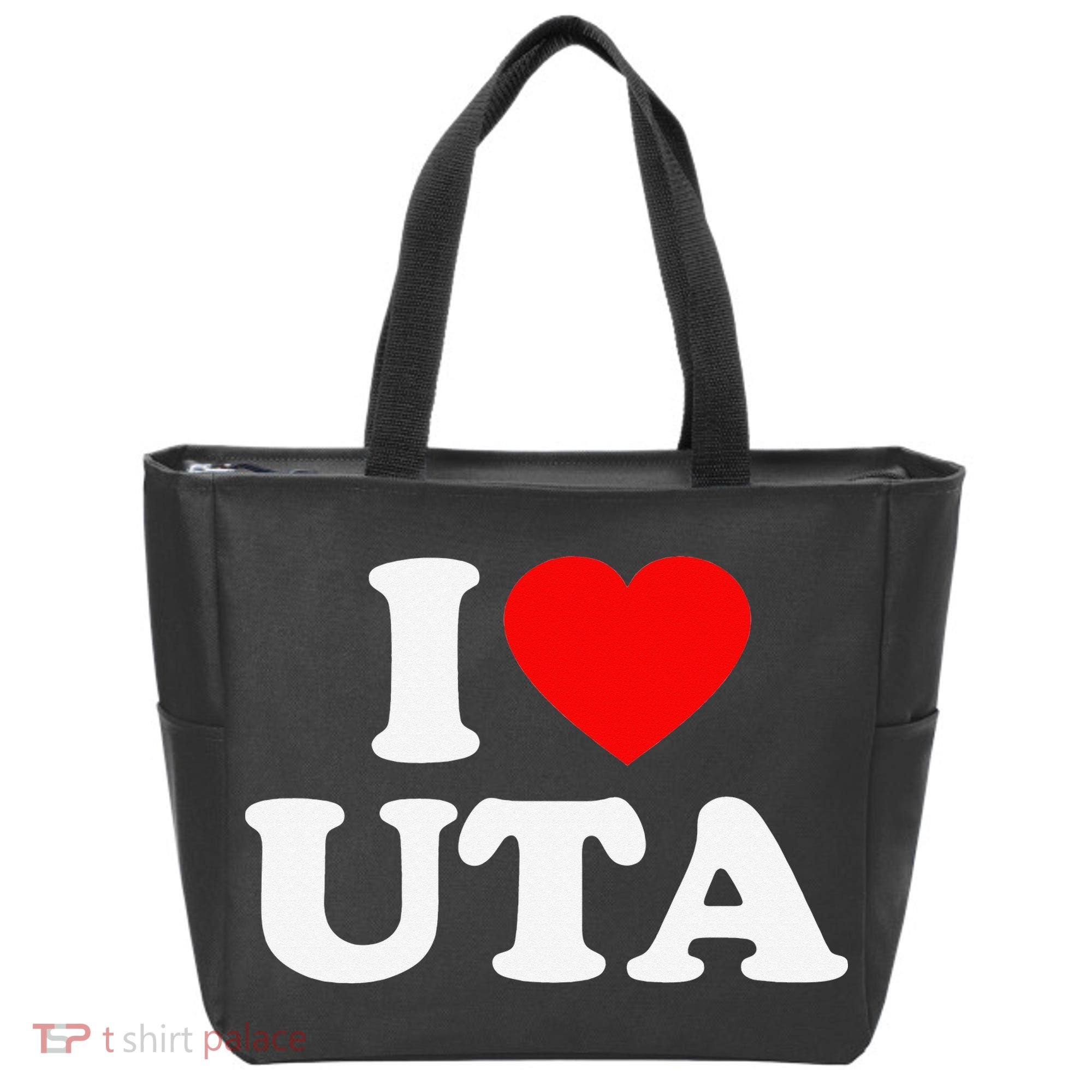 UTA Love Heart College University Alumni Tote Bag
