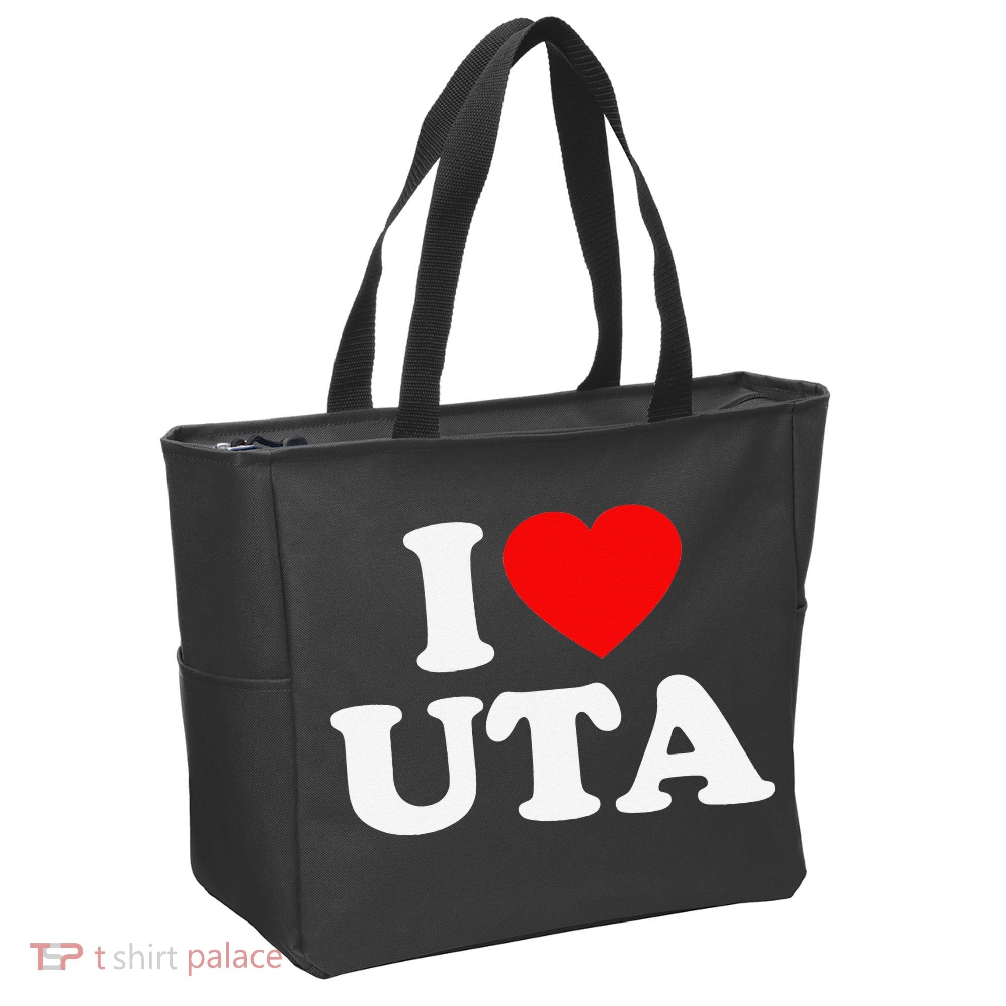UTA Love Heart College University Alumni Tote Bag