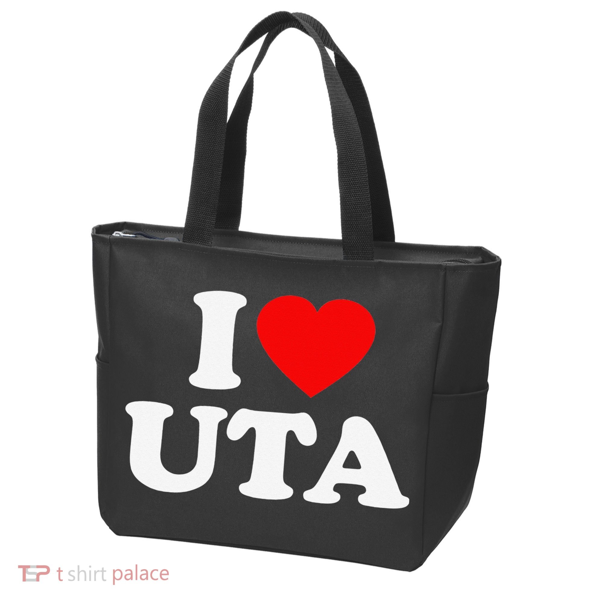 UTA Love Heart College University Alumni Tote Bag