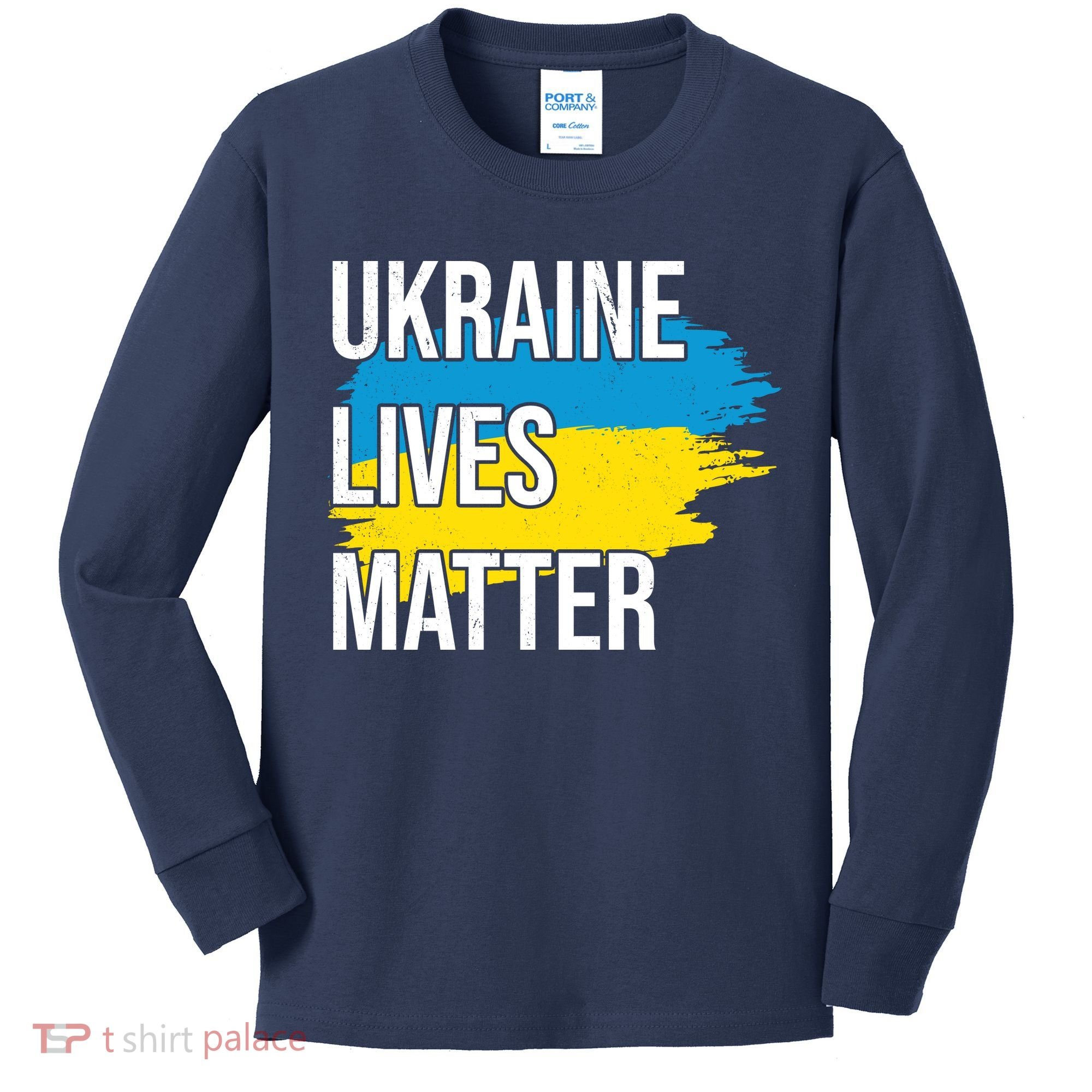 Ukraine Lives Matter Kids Long Sleeve Shirt