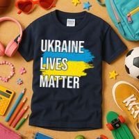 Ukraine Lives Matter Kids T-Shirt thumb 3