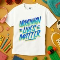 Ukrainian Lives Matter Kids T-Shirt thumb 3