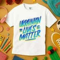 Ukrainian Lives Matter Kids T-Shirt thumb 3