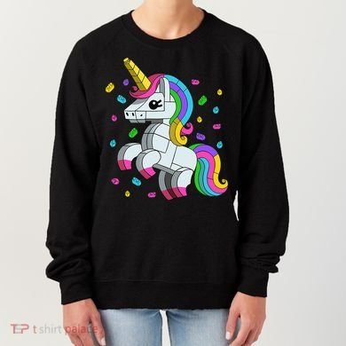 Unicorn Lover Master Builder Bricks Blocks Toy Gift Women's Sweatshirt