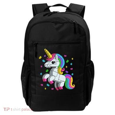 Unicorn Lover Master Builder Bricks Blocks Toy Gift Backpack